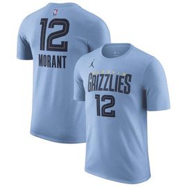 Jordan Brand Men's Jordan Brand Ja Morant Light Blue Memphis Grizzlies 2022/23 Statement Edition Name & Number T-Shirt 