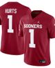 Jordan Brand Men's Jordan Brand Jalen Hurts Crimson Oklahoma Sooners Alumni Player Game Jersey  - 1