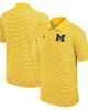 Jordan Brand Men's Jordan Brand Maize/White Michigan Wolverines Primetime Victory Striped Performance Polo  - 1