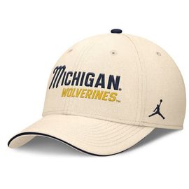 Jordan Brand Men's Jordan Brand Natural Michigan Wolverines 2026 Primetime Swooshflex Hat 