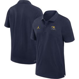 Jordan Brand Men's Jordan Brand Navy Michigan Wolverines 2024 Sideline Woven Performance Polo 