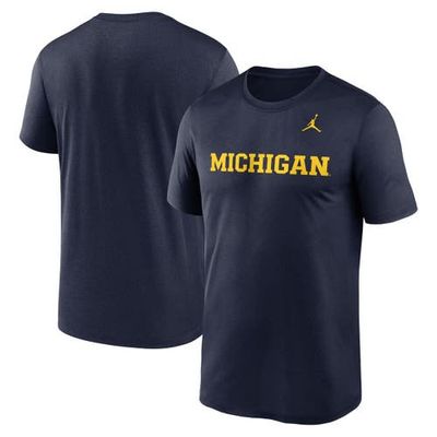Jordan Brand Men's Jordan Brand Navy Michigan Wolverines Primetime Legend Wordmark T-Shirt 