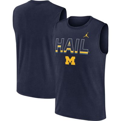 Jordan Brand Men's Jordan Brand Navy Michigan Wolverines Primetime Tricode Legend Performance Tank Top 