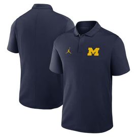 Jordan Brand Men's Jordan Brand Navy Michigan Wolverines Primetime Victory Primary Logo Performance Polo 