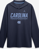 Jordan Brand Men's Jordan Brand Navy North Carolina Tar Heels 2026 Sideline Lightweight Long Sleeve Hooded Dri-FIT Top  - 1