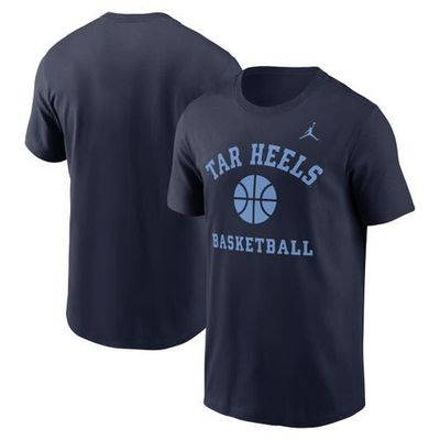 Jordan Brand Men's Jordan Brand Navy North Carolina Tar Heels Basketball Icon T-Shirt 
