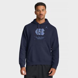 Jordan Brand Men's Jordan Brand Navy North Carolina Tar Heels Basketball Two-Hit Club Fleece Pullover Hoodie 