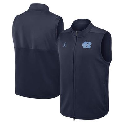 Jordan Brand Men's Jordan Brand Navy North Carolina Tar Heels Primetime Victory Performance Full-Zip Vest 