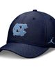 Jordan Brand Men's Jordan Brand Navy North Carolina Tar Heels Rise SwooshFlex Dri-FIT Hat  - 1