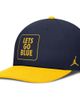 Jordan Brand Men's Jordan Brand Navy/Maize Michigan Wolverines 2025 Sideline Campus Pro Local Snapback Hat  - 1