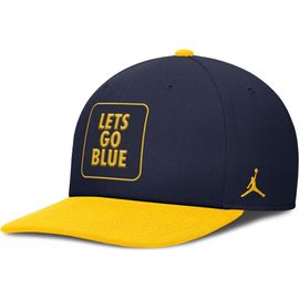 Jordan Brand Men's Jordan Brand Navy/Maize Michigan Wolverines 2025 Sideline Campus Pro Local Snapback Hat 