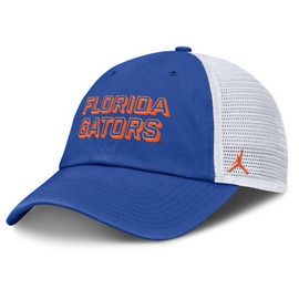 Jordan Brand Men's Jordan Brand Royal Florida Gators 2025 Gameday On-Field Club Adjustable Trucker Hat 