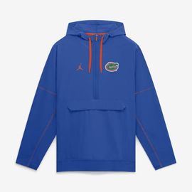 Jordan Brand Men's Jordan Brand Royal Florida Gators 2026 Sideline Anorak Half-Zip Hooded Jacket 