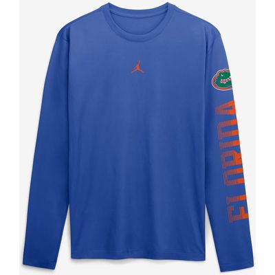 Jordan Brand Men's Jordan Brand Royal Florida Gators Primetime Logo Sleeve Legend Dri-FIT Long Sleeve T-Shirt 