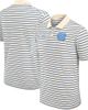 Jordan Brand Men's Jordan Brand Tan/Carolina Blue North Carolina Tar Heels Primary Logo Striped Dri-FIT Polo  - 1