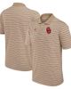 Jordan Brand Men's Jordan Brand Tan/White Oklahoma Sooners Primetime Victory Striped Polo  - 1