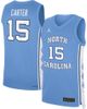 Jordan Brand Men's Jordan Brand Vince Carter Carolina Blue North Carolina Tar Heels Road Replica Basketball Jersey - 1