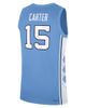 Jordan Brand Men's Jordan Brand Vince Carter Carolina Blue North Carolina Tar Heels Road Replica Basketball Jersey - 3