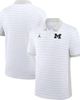 Jordan Brand Men's Jordan Brand White Michigan Wolverines 2025 Early Season Coaches Sideline Victory Stripe Performance Polo  - 1