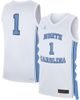 Jordan Brand Men's Jordan Brand White North Carolina Tar Heels Home Replica Basketball Jersey  - 1