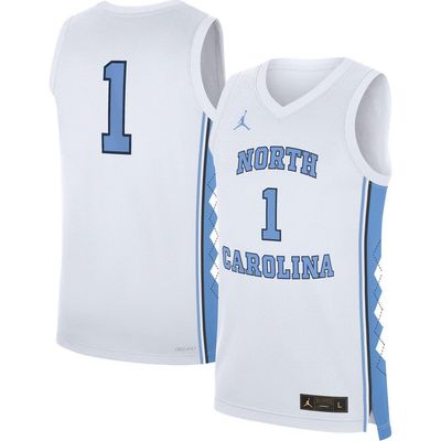 Jordan Brand Men's Jordan Brand White North Carolina Tar Heels Home Replica Basketball Jersey 