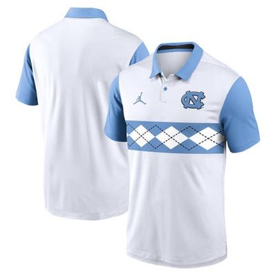 Jordan Brand Men's Jordan Brand White North Carolina Tar Heels Primetime Campus Vapor Performance Polo 