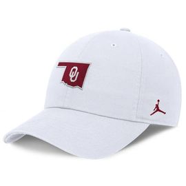 Jordan Brand Men's Jordan Brand White Oklahoma Sooners Club Dri-FIT Adjustable Hat 