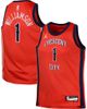 Jordan Brand Swingman Jersey Jordan Brand Zion Williamson Red New Orleans Pelicans Statement  - 1