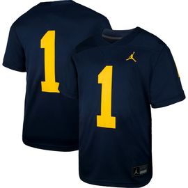 Jordan Brand Toddler Jordan Brand #1 Navy Michigan Wolverines Untouchable Replica Game Jersey 