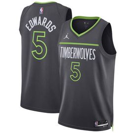 Jordan Brand Unisex Jordan Brand Anthony Edwards Charcoal Minnesota Timberwolves Swingman Jersey - Statement Edition 