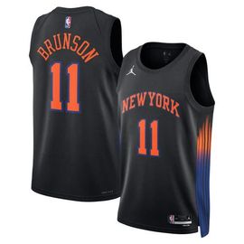 Jordan Brand Unisex Jordan Brand Jalen Brunson Black New York Knicks Swingman Jersey - Statement Edition 