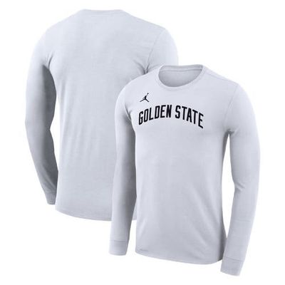 Jordan Brand Unisex Jordan Brand White Golden State Warriors Statement Edition Legend Performance Long Sleeve T-Shirt 