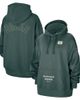 Jordan Brand Women's Jordan Brand Green Milwaukee Bucks Courtside Statement Edition Oversize Pullover Hoodie  - 1