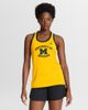 Jordan Brand Women's Jordan Brand Maize Michigan Wolverines Uni Name Tri-Blend Dri-FIT Racerback Tank Top  - 1