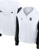 Jordan Brand Women's Jordan Brand White Oklahoma Sooners Cropped Athletic Prep Color Block Script Full-Zip Hoodie  - 1