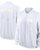 Jordan Brand Women's Jordan Brand White Michigan Wolverines Statement Bomber Raglan Full-Zip Jacket  - 1