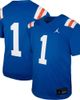 Jordan Brand Youth Jordan Brand #1 Royal Florida Gators Alternate Football Game Jersey  - 1