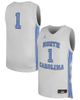 Jordan Brand Youth Jordan Brand #1 White North Carolina Tar Heels Replica Basketball Jersey  - 1