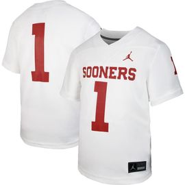 Jordan Brand Youth Jordan Brand #1 White Oklahoma Sooners Untouchable Replica Game Jersey 