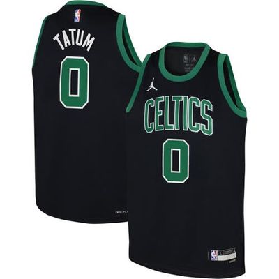 Jordan Brand Youth Jordan Brand Jayson Tatum Black Boston Celtics Swingman Jersey - Statement Edition 