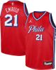 Jordan Brand Youth Jordan Brand Joel Embiid Red Philadelphia 76ers Swingman Jersey - Statement Edition  - 1
