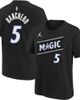 Jordan Brand Youth Jordan Brand Paolo Banchero Black Orlando Magic Name & Number T-Shirt - Statement Edition  - 1