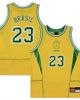 Jordan Brand Youth Jordan Brand Yellow Brazil National Team Mesh Basketball Fashion Jersey  - 1