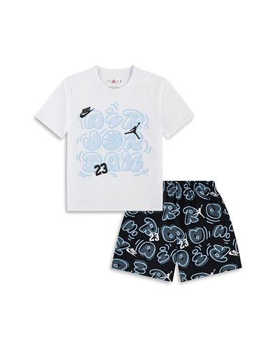 Jordan Jordan Boys' Printed Movement Lines Tee & Shorts Set