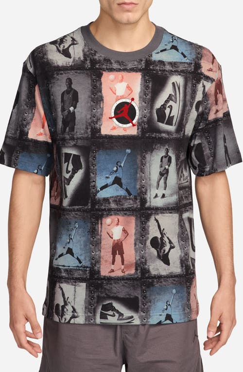 Jordan Jordan Flight Club Allover MJ Print Cotton T-Shirt