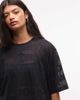 Jordan Jordan Flight Club open knit t-shirt in black - 1