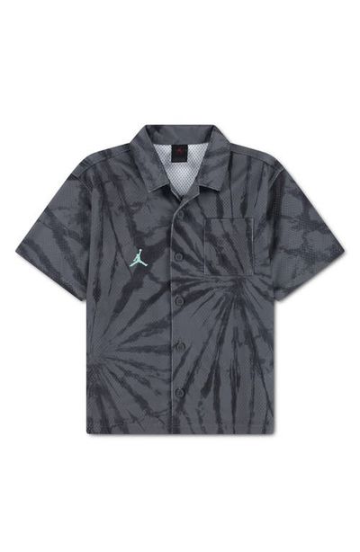 Jordan Jordan Kids' Tie Dye Mesh Button-Up Shirt