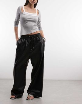 Jordan Jordan leather pants in black