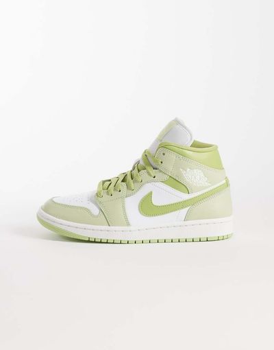 Jordan Nike Air Jordan 1 Mid SE sneakers in green and beige