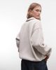 Jordan Nike Air Jordan Flight long sleeve waffle knit top in beige-Neutral - 4